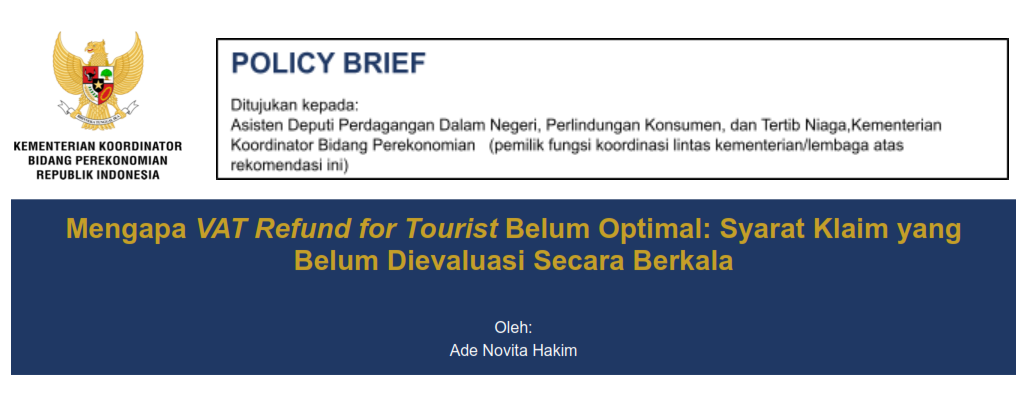 Mengapa VAT Refund for Tourist Belum Optimal: Syarat Klaim yang Belum Dievaluasi Secara Berkala