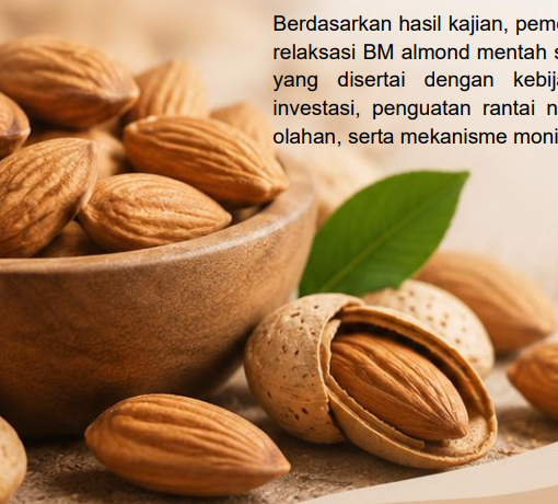 Relaksasi Tarif Bea Masuk Komoditas Almond